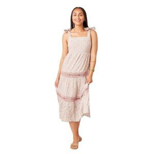 Carve Designs Kiera Dress in Fawn Kodiak - Cotton Beige Floral